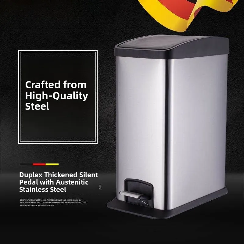 innovativo-cestino-rettangolare-in-acciaio-inox-con-pedale-12l-per-casa-e-hotel-contenitore-con-coperchio-a-pedale-per-pulizie-domestiche