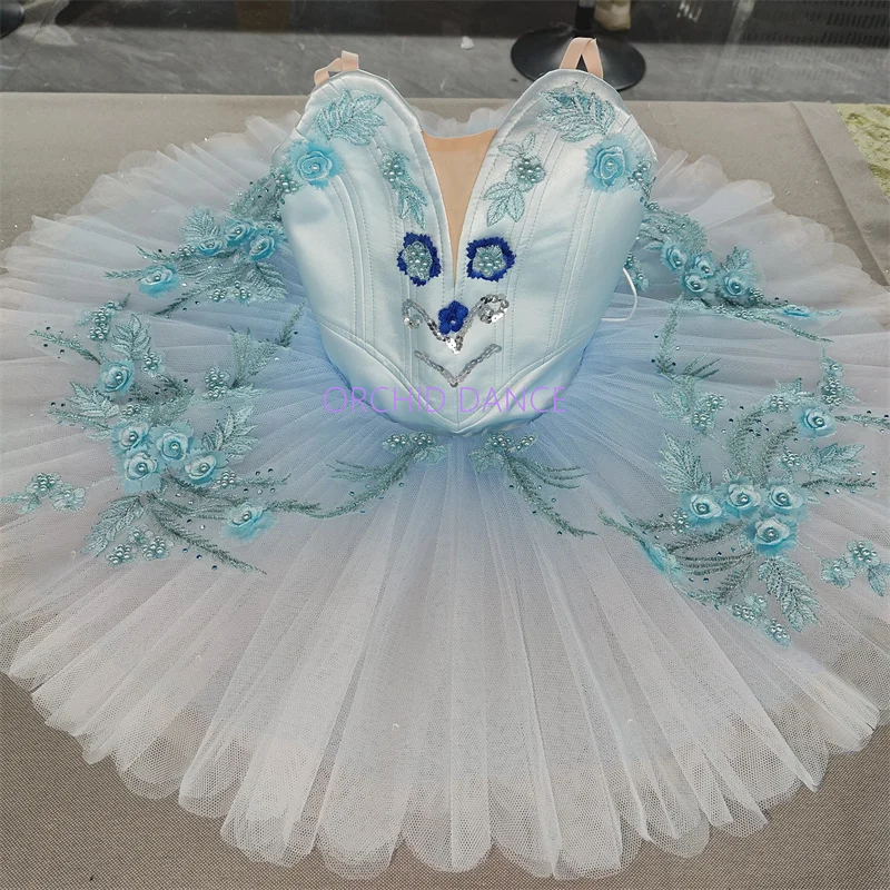 high quality hot selling  Unique Design Kids Girls Children Women Adult Performance Wear blue Ballet Tutu Costumes