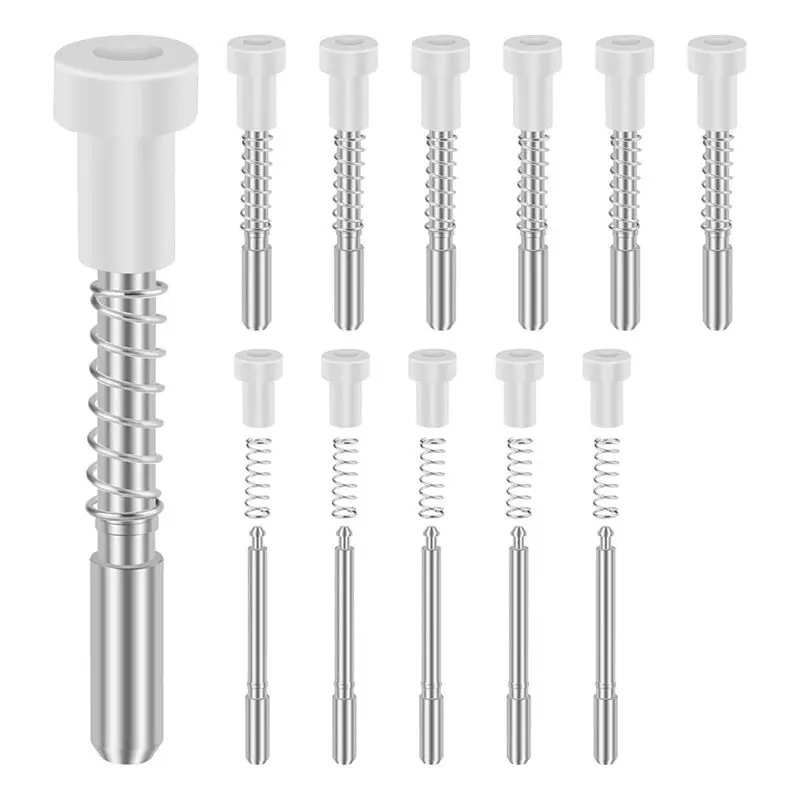 

Замки-плунжеры для оконных сеток AEE8-12-Pack с крышками, Larbeti 5/32 x 1-1/2 дюйма для эффективного крепления и ремонта сеток