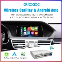 AUTOABC CarPlay inalámbrico Android Auto para Mercedes Benz A B C E  Clase GLA CLA GLK SLK CLS W204 W176 W246 X204 W212 C117 NTG4.5/4.7 2012-2015 Mirror Link Airplay Multimedia accesorios de navegación