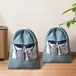 1pcs Shoe Storage Bag Dust-proof Suitcase Cloth Sock Holder Bag Travel Drawstring Bag Closet Organizer Space-saving Sorting Bag