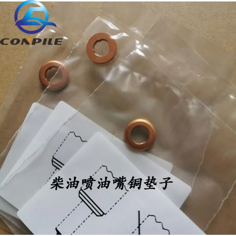 For Audi Q7 A6L Vw Touareg Porsche Cayenne Diesel Fuel Injector Copper Gasket Rubber Seal Ring Original
