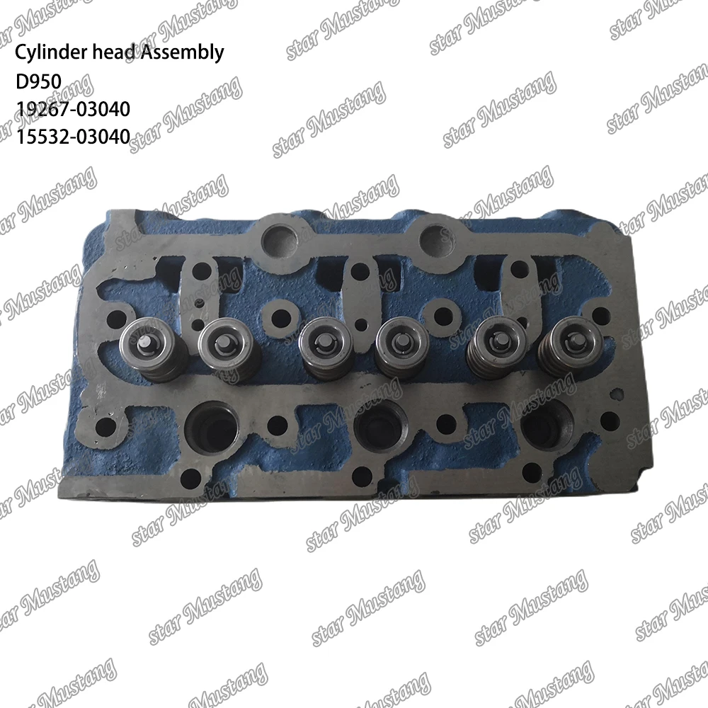 D950 Cylinder head Assembly 19267-03040 15532-03040 Suitable For Kubota Engine Parts