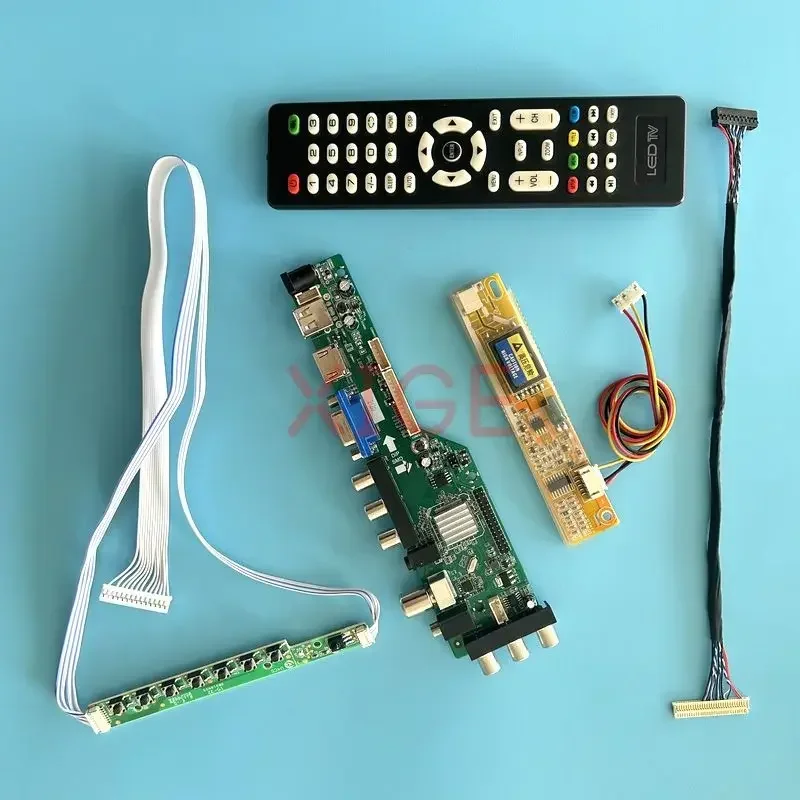 

Controller Board Fit B154EW01 B154EW02 B154EW04 B154EW08 Kit LVDS-30Pin 1280*800 LCD Matrix USB+HDMI+VGA+AV+IR 1CCFL DVB Digital