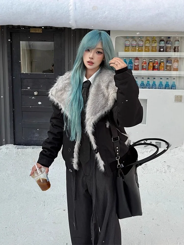 

Мужская хлопковая куртка Bla Bomber Sle, зимнее пальто Thiened Fce с подкладкой и принтом горного орла, повседневное уличное пальто