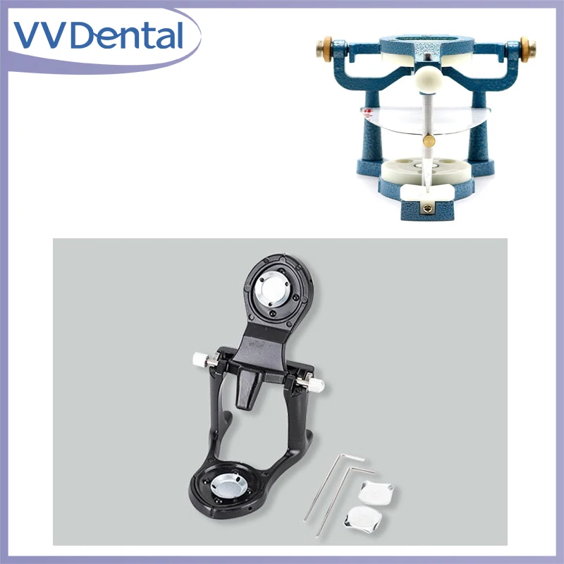 

VVDental Adjustable Denture Magnetic Articulator Dental Articulator for Mounting Pre-cast Dental Models Dental Lab Tool