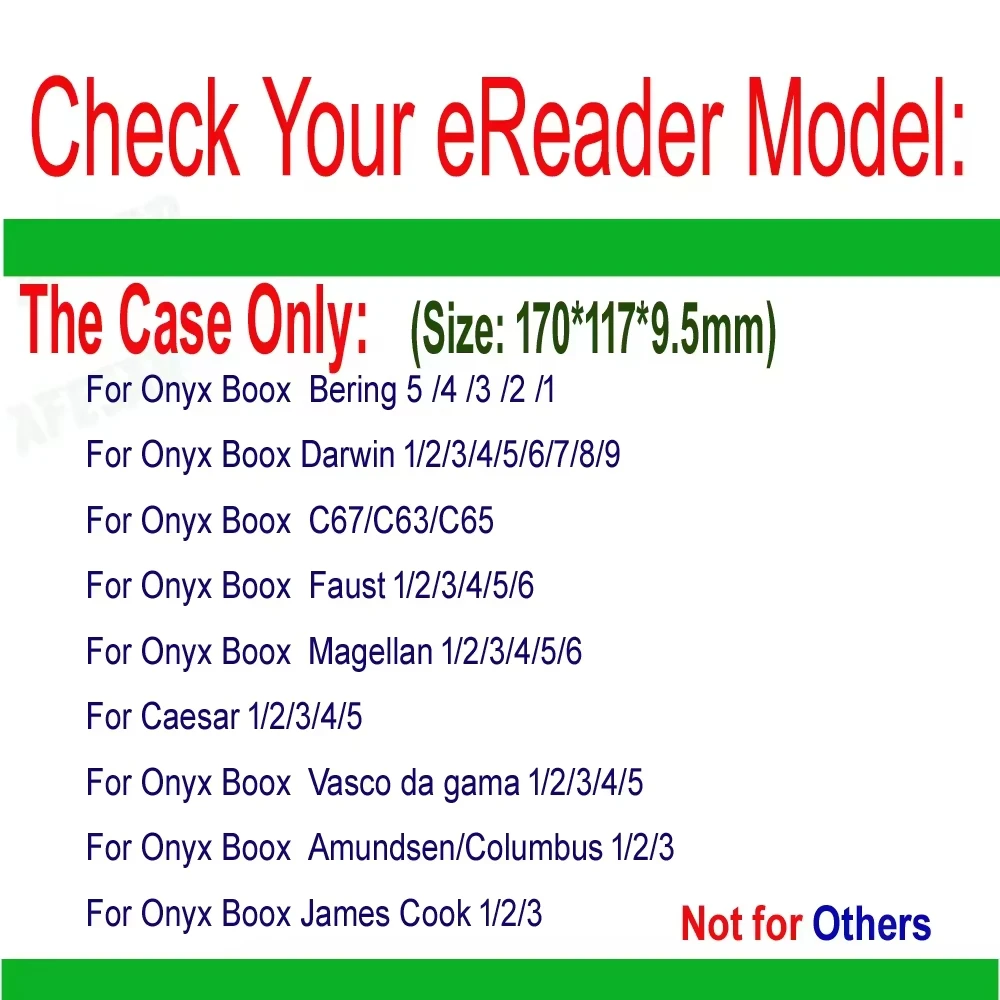 Case for 6-Inch Onyx Boox C67ML/C65/C63 E-Book Protective Case, Portable, All Inclusive, Anti-Fall Protective Case
