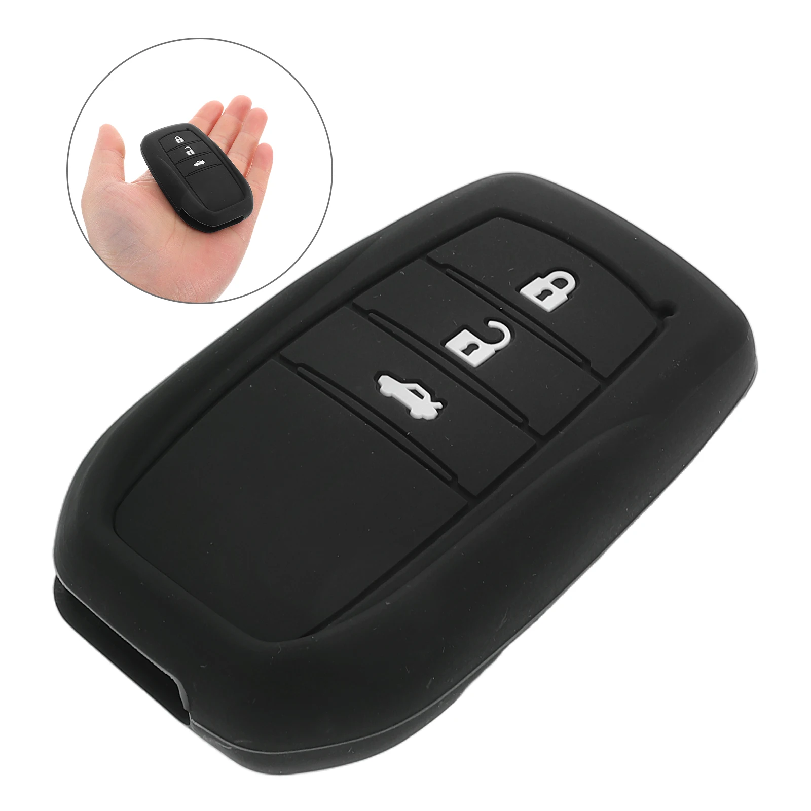 

Durable Silicone Car Cover Protector Precise Cutouts Easy Installation Scratchproof Drop Resistant Universal Fob Cover Sleeve