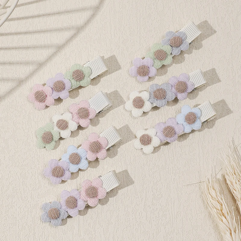 

7Pcs/set Daily Cute Flowers Kids Hair Clip Set Fashion Seamless Hair Pin Baby Girls Children Hair Accessories Barrettes Headwear