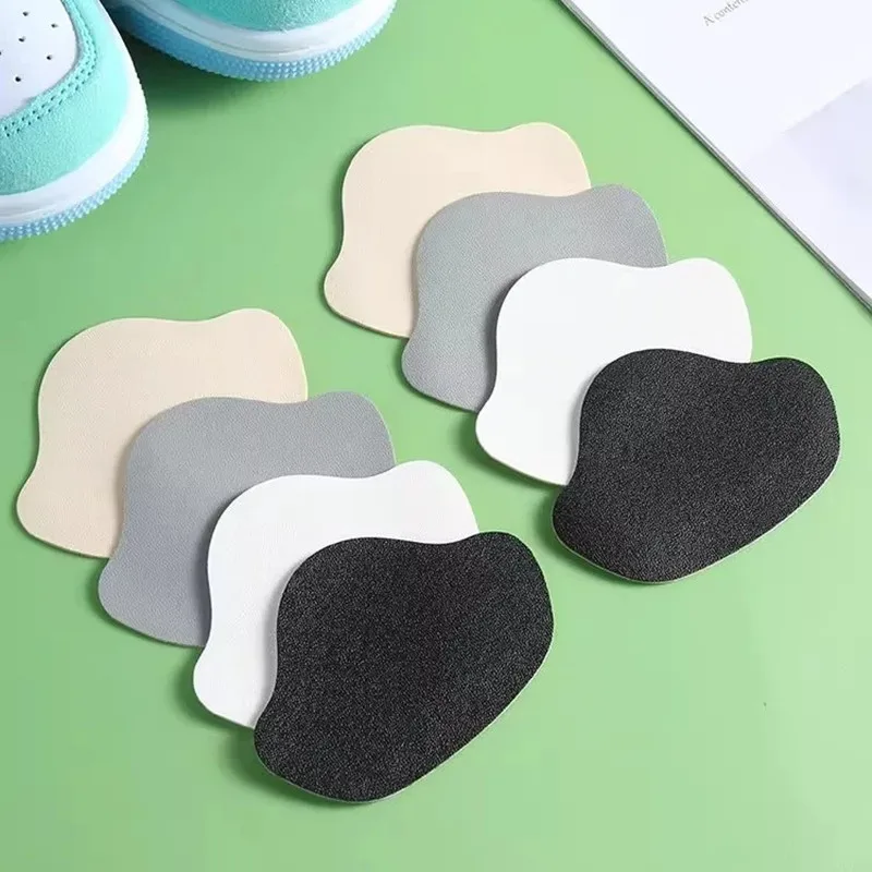6Pcs Sneaker Heel Repair Patches Wear-Resistant Shoe Heel Protector Stickers Fix Worn Holes for Sneakers, Leather Shoes