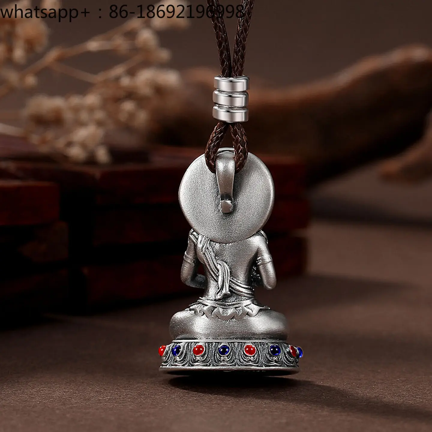 Eight Patron Saints of The Twelve Zodiac Signs, Natal Buddha Pendant 999 Sterling Silver for Men and Women