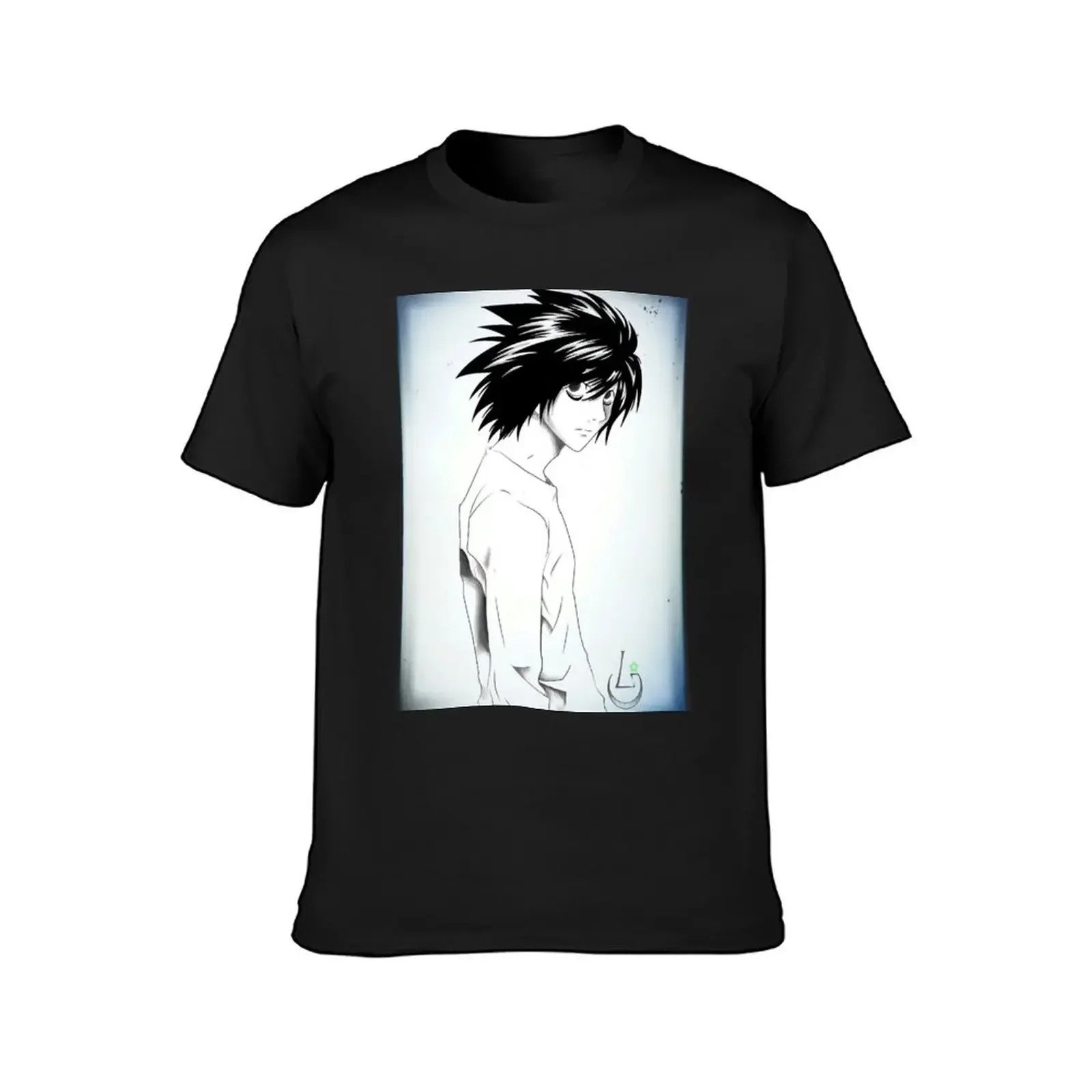 L - Elle Lawliet T-Shirt designer shirts for a boy tops oversized graphic tee slim fit t shirts for men