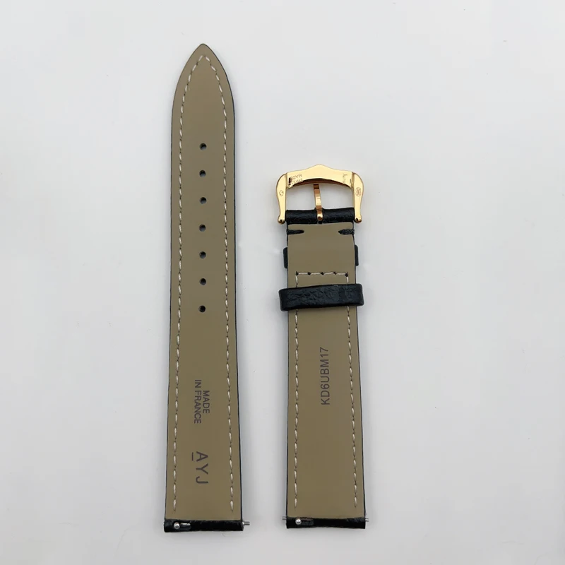 Genuine leather cowhide strap is soft and suitable for Cartier Tank/Solo Must Round Santos strap. Durable bracelet