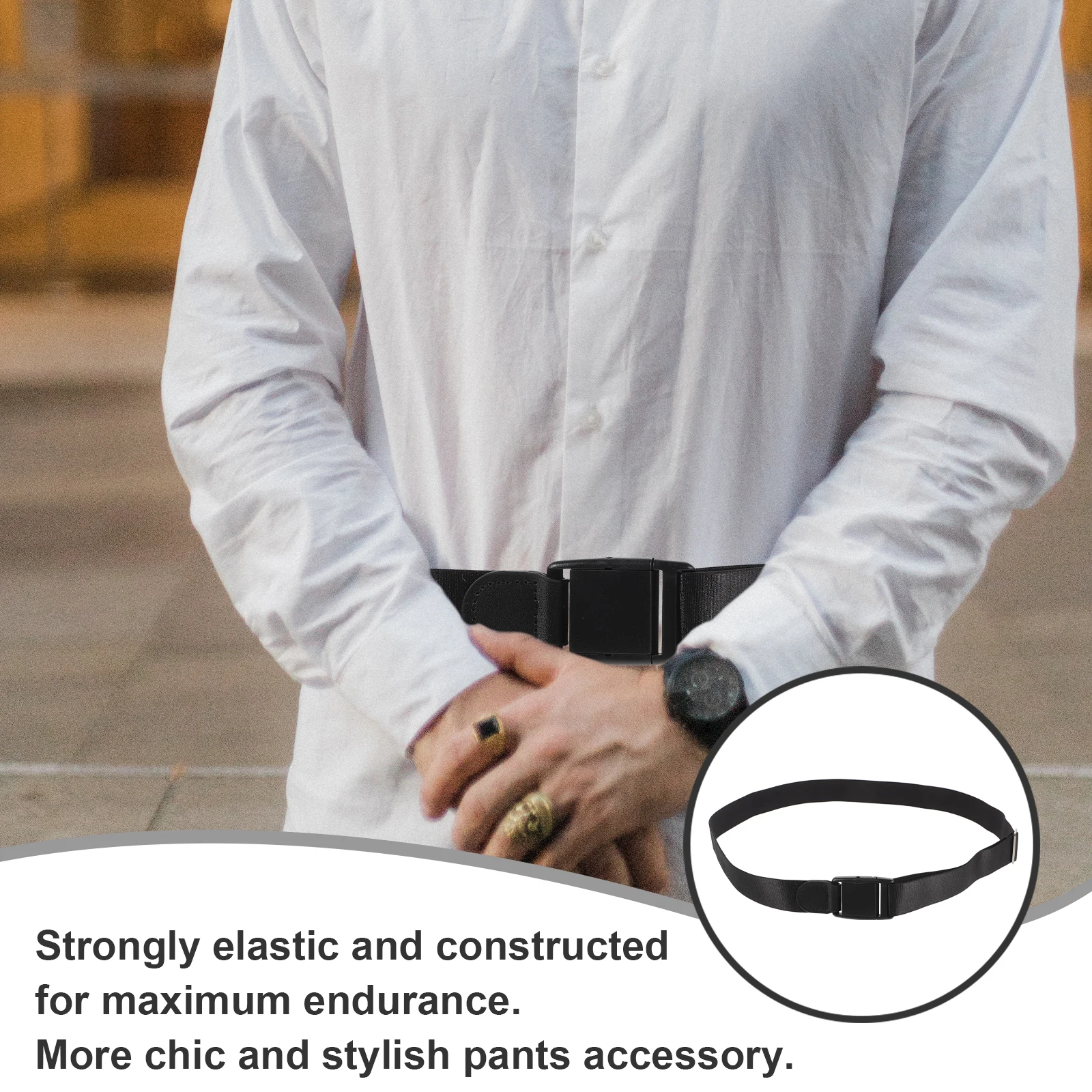 عدم الانزلاق المضادة للتجاعيد الأشرطة قفل القميص حزام البقاء مرونة النايلون الملابس الداخلية قابل للتعديل السراويل ملحق الحل العملي مكافحة #2