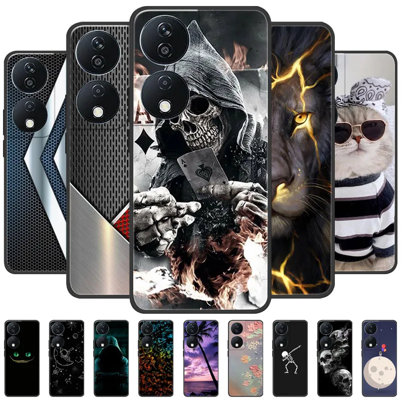 

For Honor 90 Smart Case Black TPU Shockproof Fundas Shell For Honor 90smart 5G Phone Cases Soft Silicone Back Cover CLK-NX1 Capa