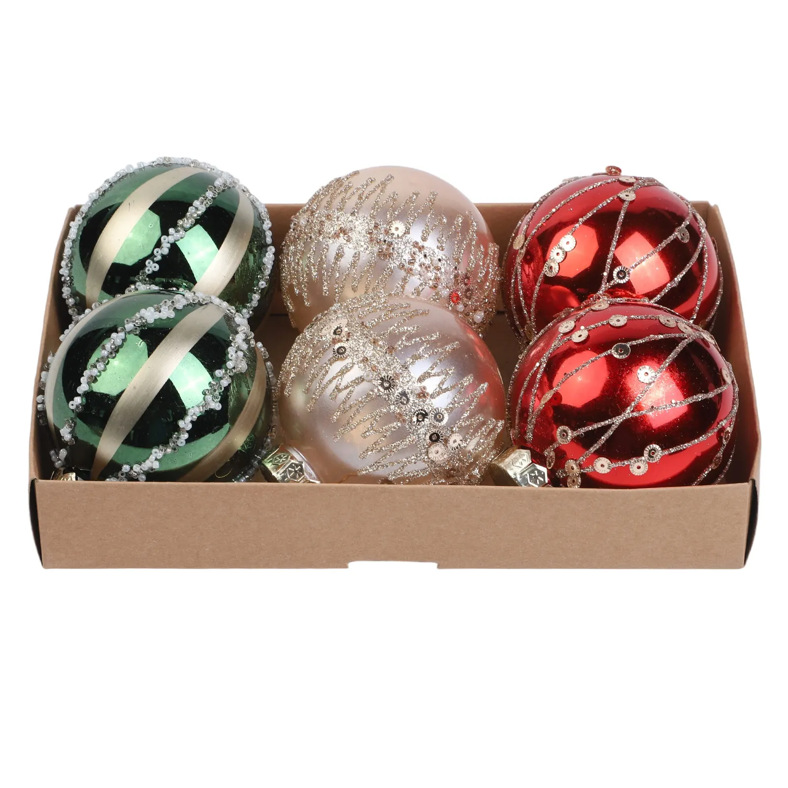 

6 шт., Рождественская елка, 8 см, безделушки, рождественские шары, украшения, подвески, подарок, подвески в штучной упаковке, домашний декор, рождественский подвесной орнамент