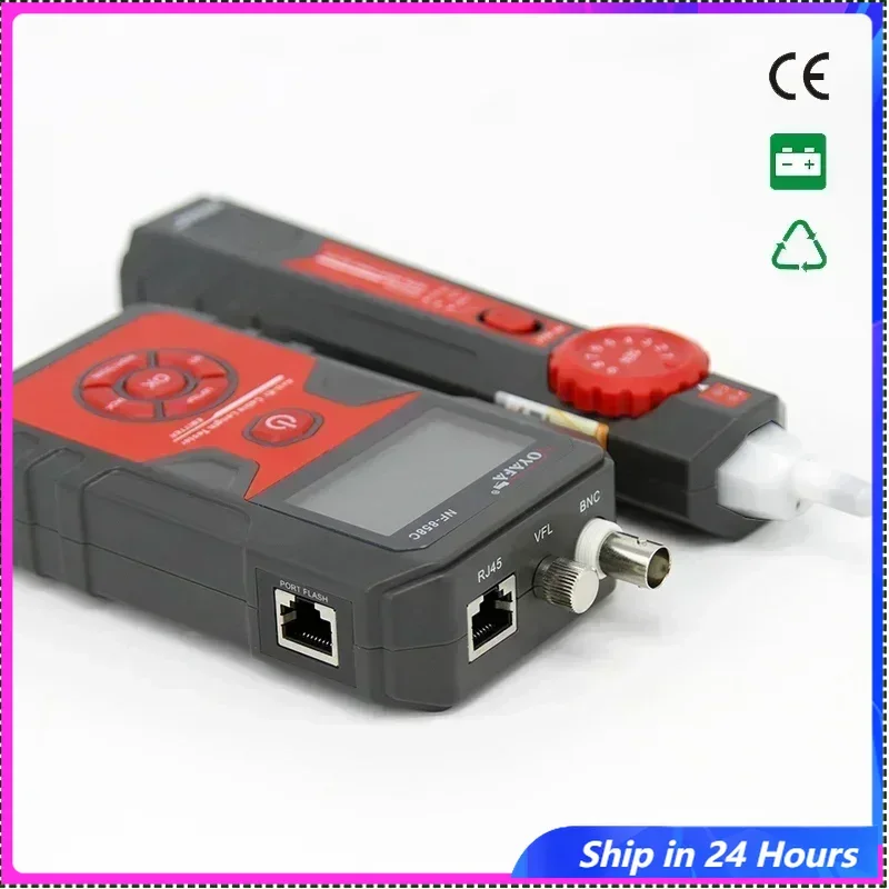 

NOYAFA NF-858C Network Cable Tester with VFL Function LCD Digital Cable Tracker Network Line Finder Wire Tracker PoE Che