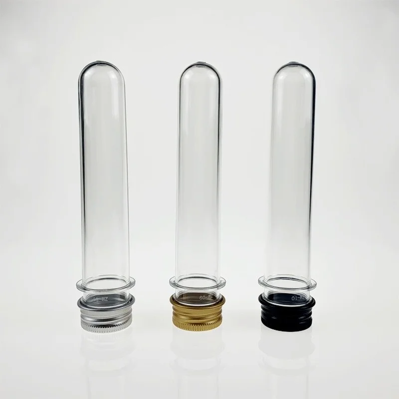 25pcs 40ml Test Tube,Clear Plastic Tubes with Caps,25x140mm for Scientific Experiments,Party Decoration