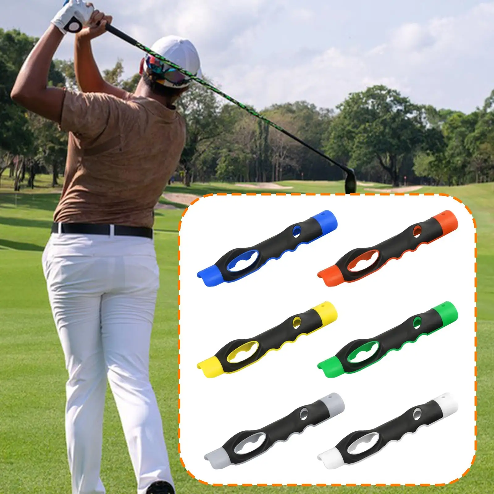 Golf Grip Training Aid ABS Material Hand Positioning Swing Trainer for Golf Practice and Home Use