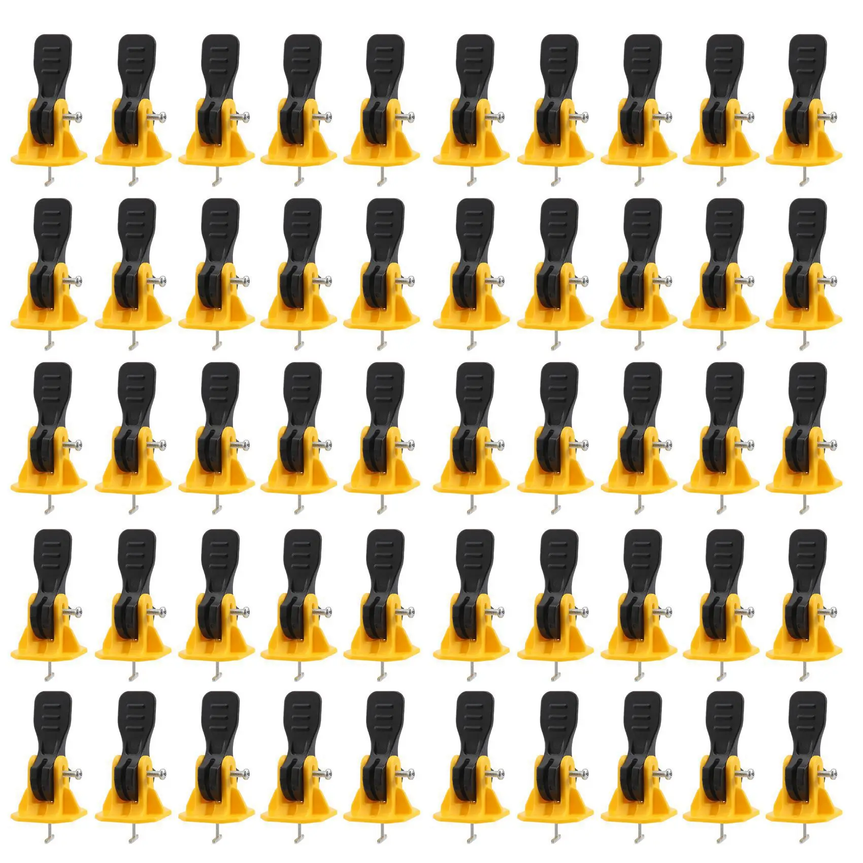 GTBL 100Pcs Construction Tools Tile Leveler Adjuster Plastic Positioning Artifacts Leveler Locator Spacers For Flooring Wall