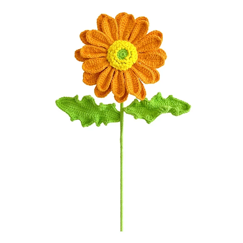 Nieuwe handgehaakte Gerbera bloemboeket creatieve vakantiegeschenken