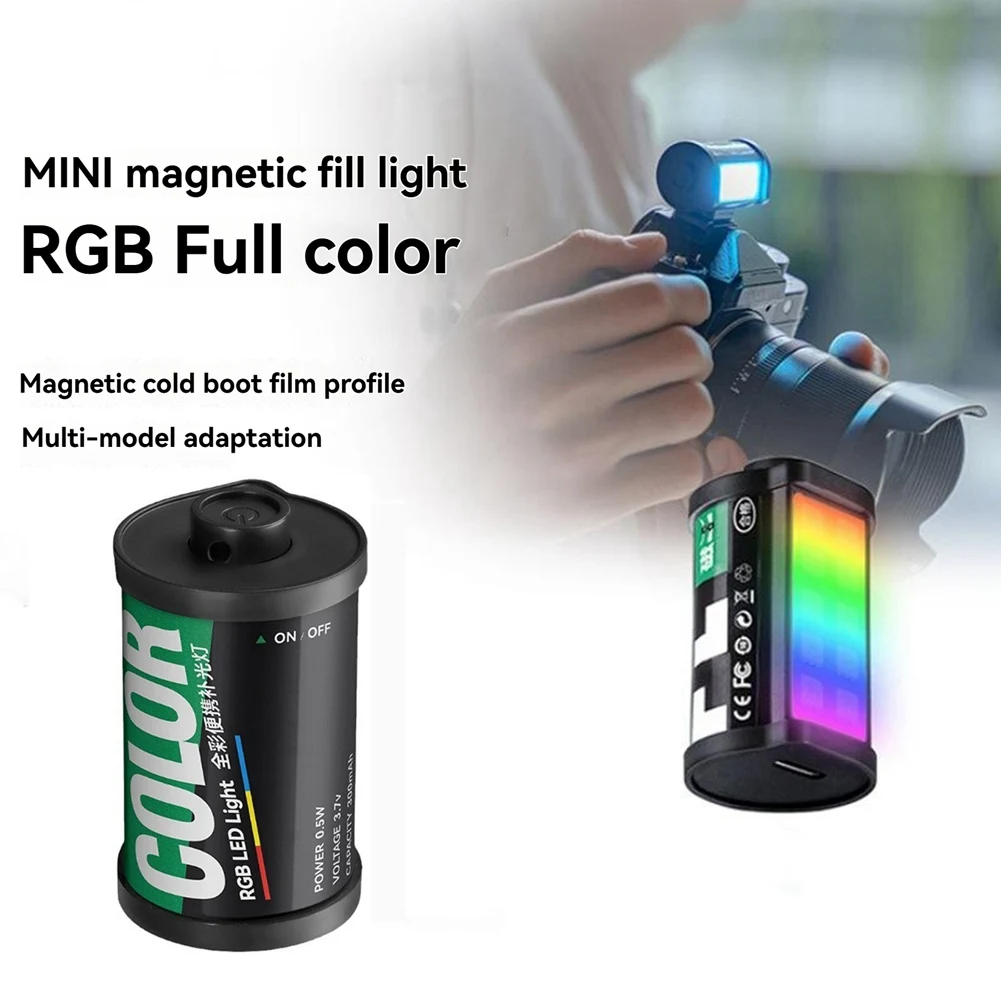 

WIK-nb2Pcs RGB Full Colour Fill Light Mini LED Video