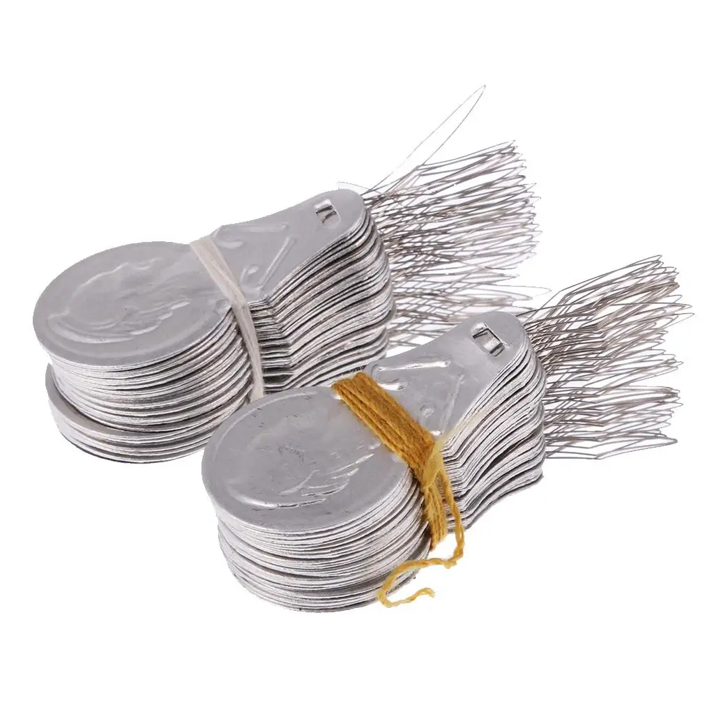 100Pcs Aluminum Wire Loop DIY Needle Threader DIY Thread Guide Tools Device