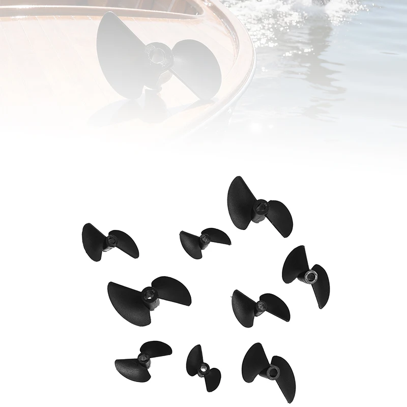 RC Boat Model Two-Blades Propeller CW Nylon Paddle P40 Shaft Diameter Options 27-47MM for Remote Control Boats
