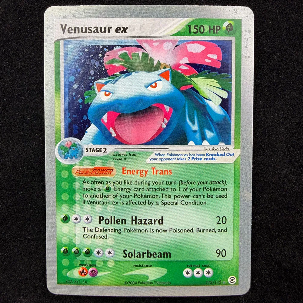 DIY TCG PKM Card EX Series FireRed LeafGreen Vintage Holo 8PCS Set  Gengar Umbreon Lugia Anime Game Collection Cards Gift Toy