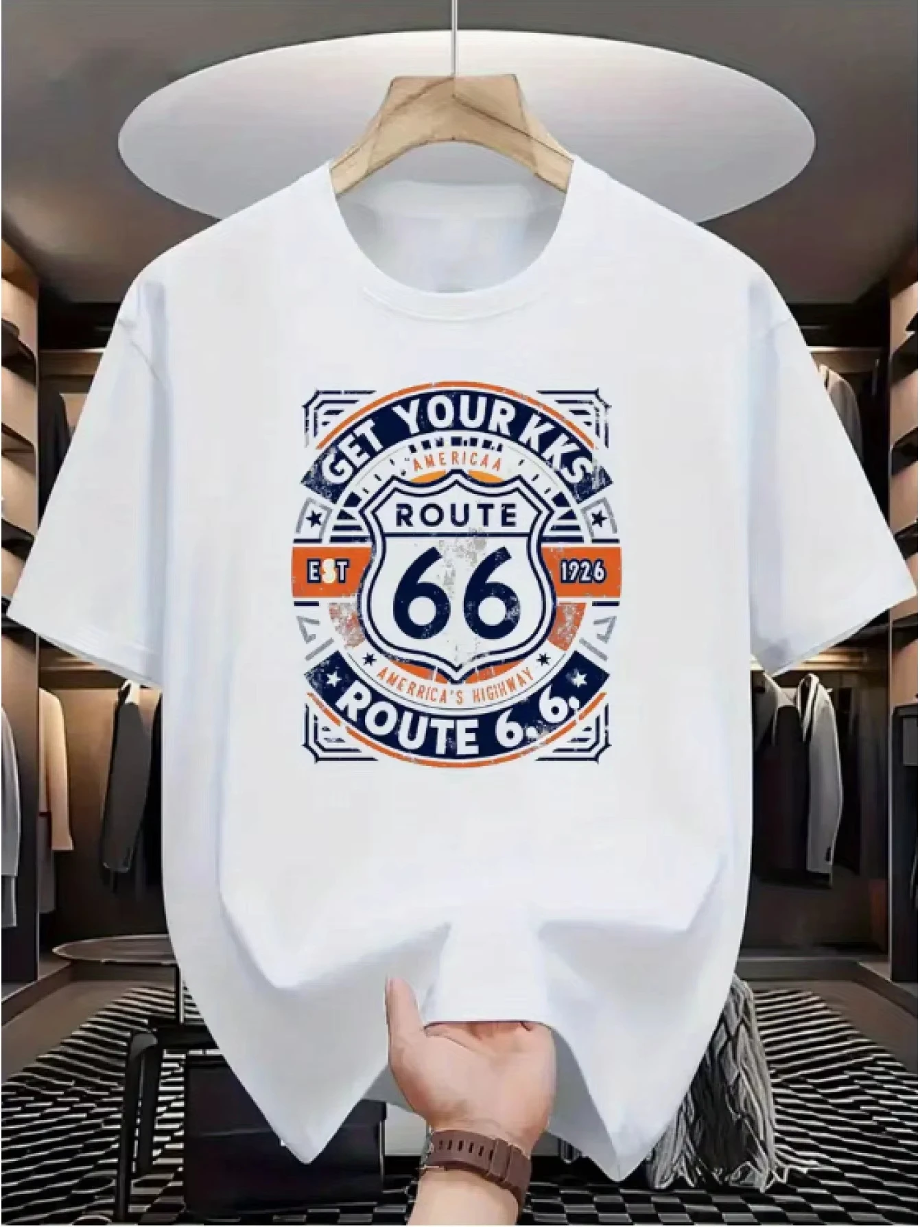 Men's new summer fashion multi-purpose T-shirt, round-neck casual short-sleeved, suitable for both men and women