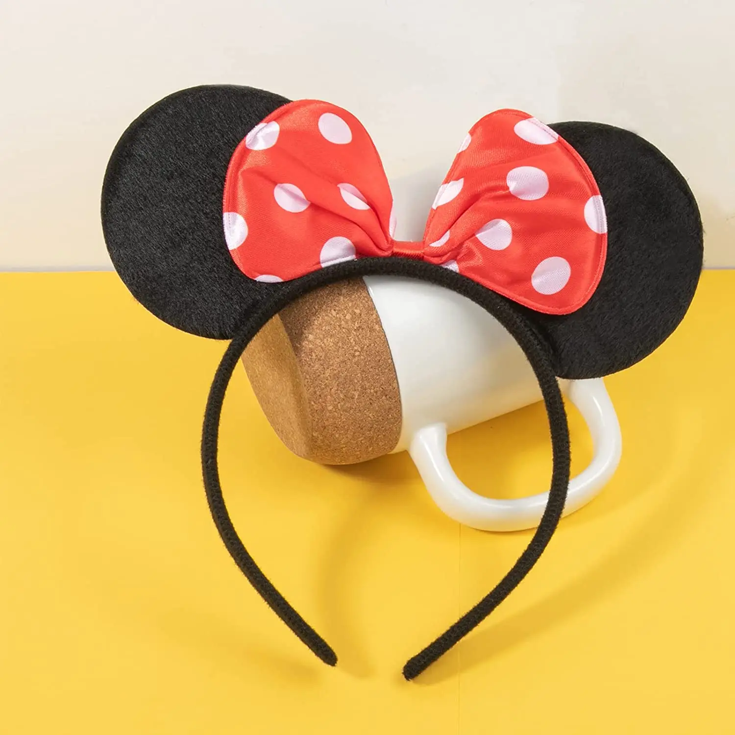 Cartoon Polka Dot Bow Headband Holiday Cute Party Hair Accessories Minimalist Mickey Mouse Headband