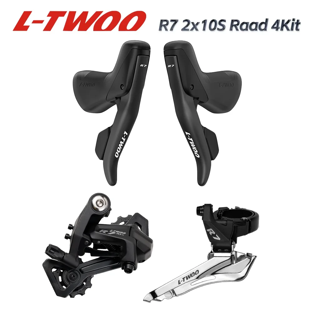 フロントディレイラー＋リアディレイラーセット Ltwoo R7 2 × 10スピード、20道路グループセット、シフター + リア