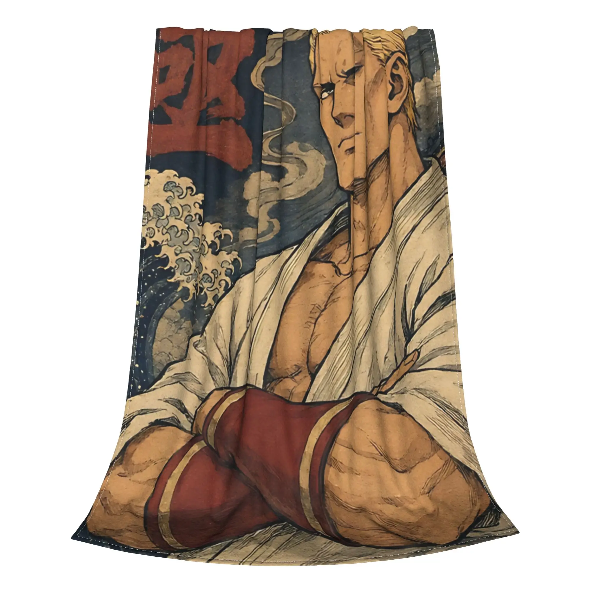 1PC Home Cute Room Decor martial arts gi Blanket Throw Blanket KOF Novelty Warm Blanket All Season
