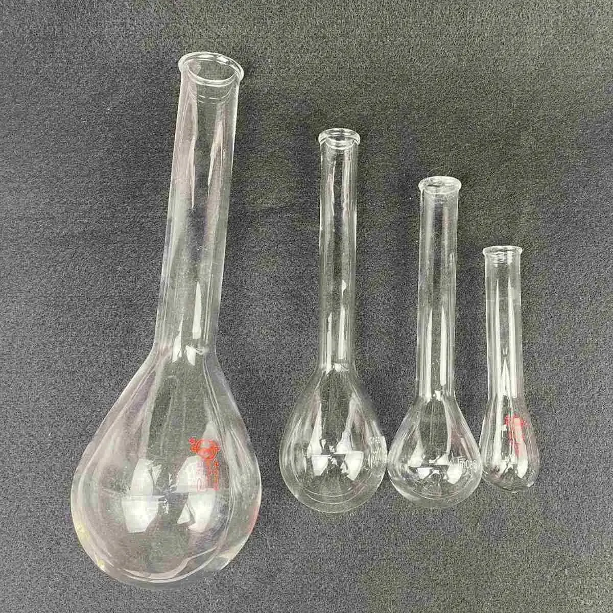 30ml 50ml 100ml Kjeldahl Round Bottom Long Neck Lab Borosilicate Glass Flask Nitrogen Determination