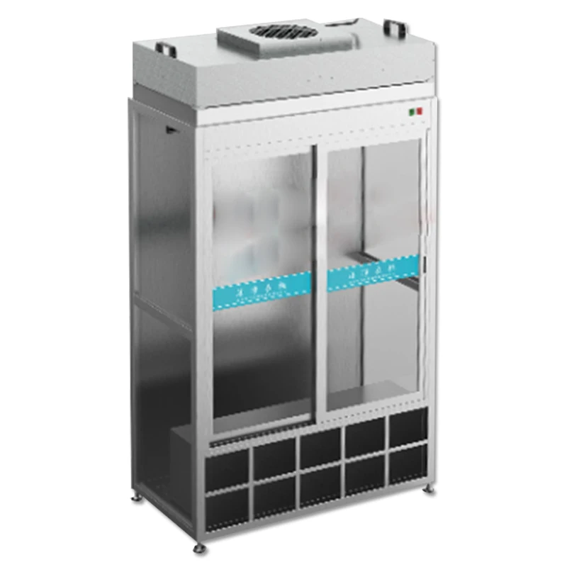 Large Capacity Dust-Free Wardrobe Vertical FFU Clean Closet Stainless Steel Shoe Cabinet for Laboratory Storage Purification