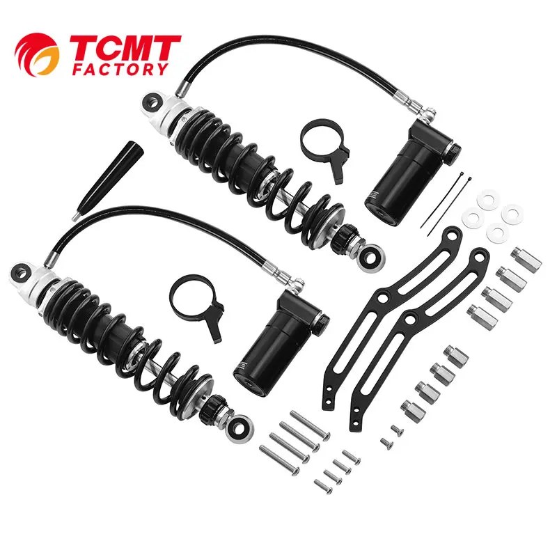 

TCMT CVO Remote Reservoir Rear Suspension Shocks Fit For Harley Touring Glide 2014-2023 XF2906C591-B