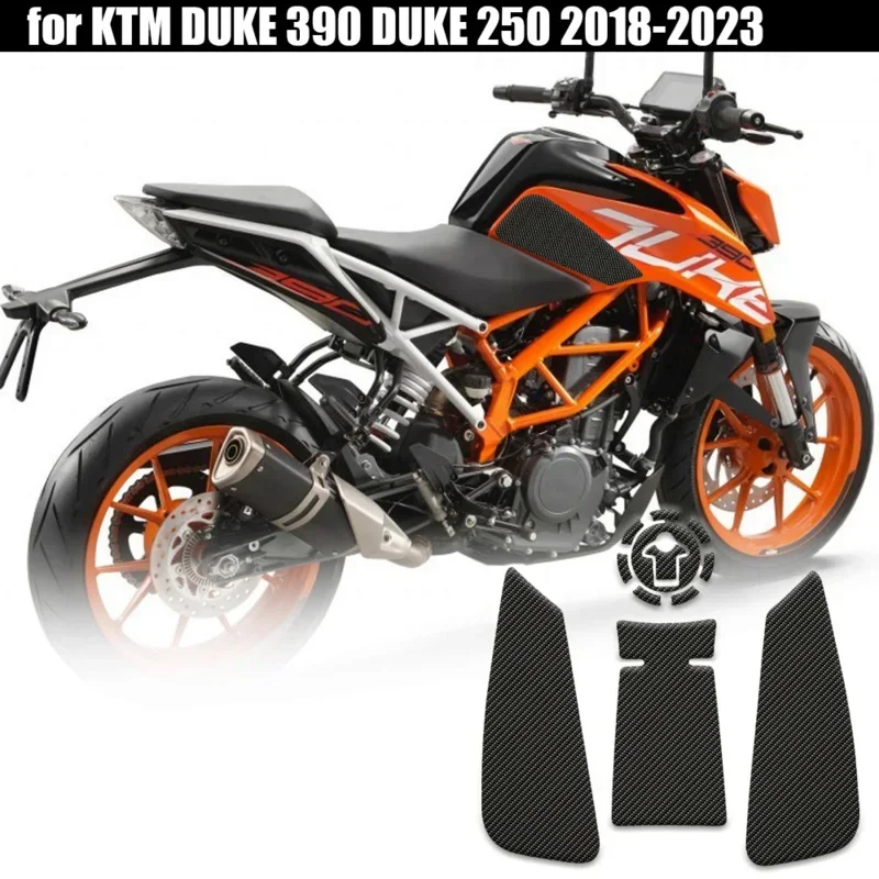 

Motorcycle Tank Traction Side Pad, Gas Fuel Knee Grip Decal, New Style, High Quality, KTM DUKE 390, DUKE 250, 2018-2023