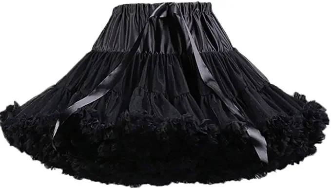 

Women's A Line Ruffle Tutu Petticoats Candy Color Puff Crinoline 2024