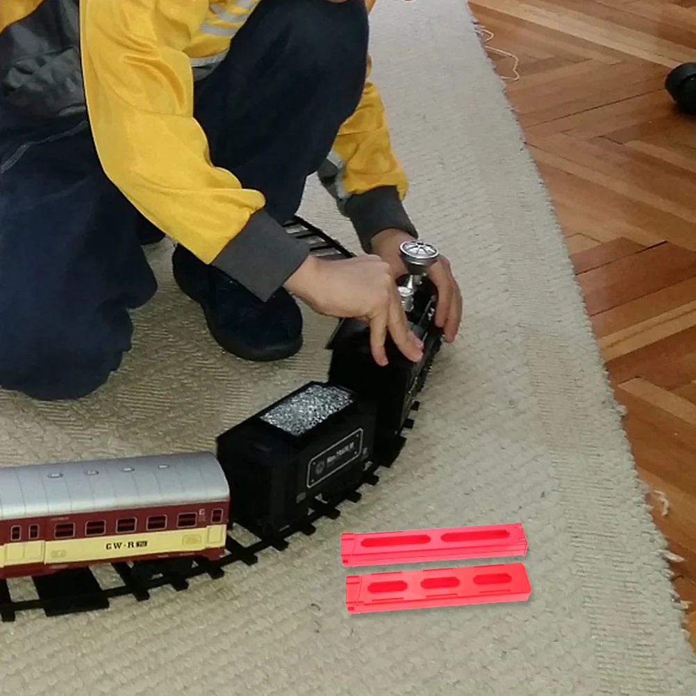 3 個のアクセサリークリップ子供用 Diy ビルディングゲームドミノドミノトレインアクセサリートレインエクステンションクリップ子供