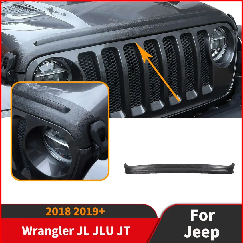 

Front Mudguards For Wrangler JL JLU JT 2018+ Engine Hood Bezel Front Hood Sand Stone Guard Block Shield Auto Body Kits Tuning