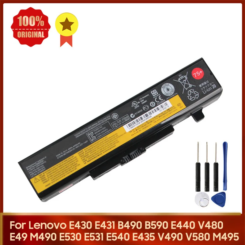

Replacement Battery For Lenovo E430 E431 E435 E49 B490 B590 E440 M490 M495 E530 E531 E540 V480 V580 6cell New Batteries