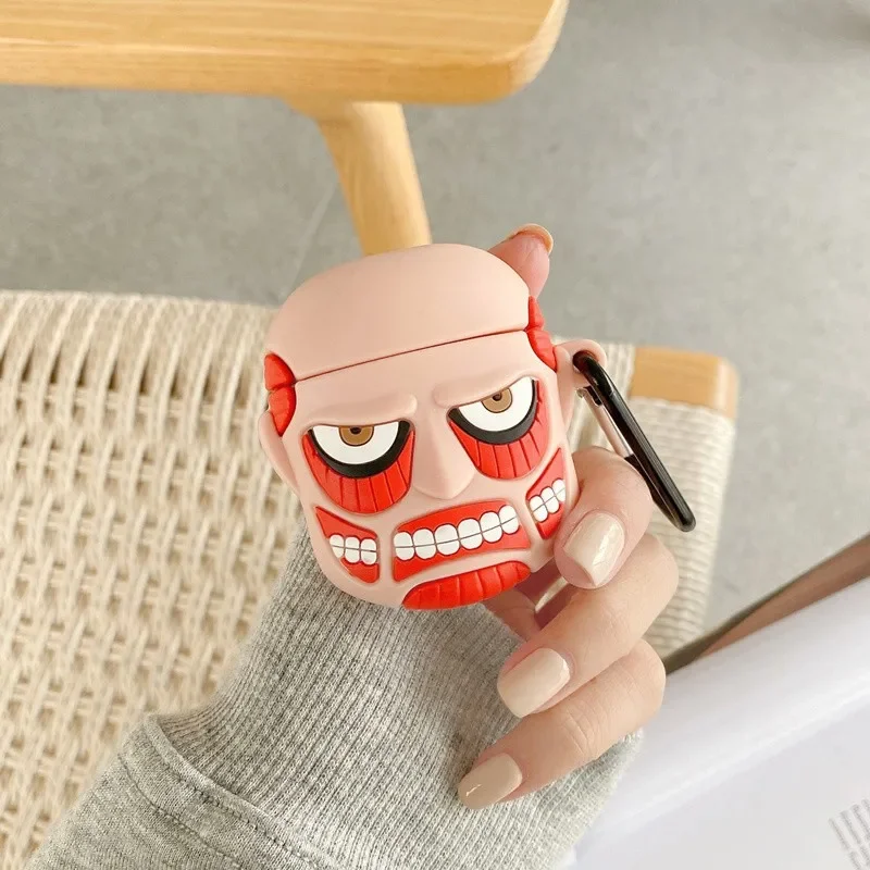 Anime Attack on Titan Silicone Case for Airpods 3 2 1 Pro Protective Cover for Apple Airpods Pro2 Cartoon Decorative Shells Gift
