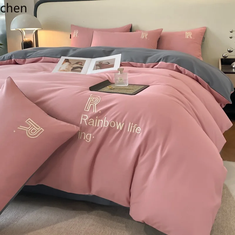 ZML bedding set, a complete four-piece set with duvet insert for home use