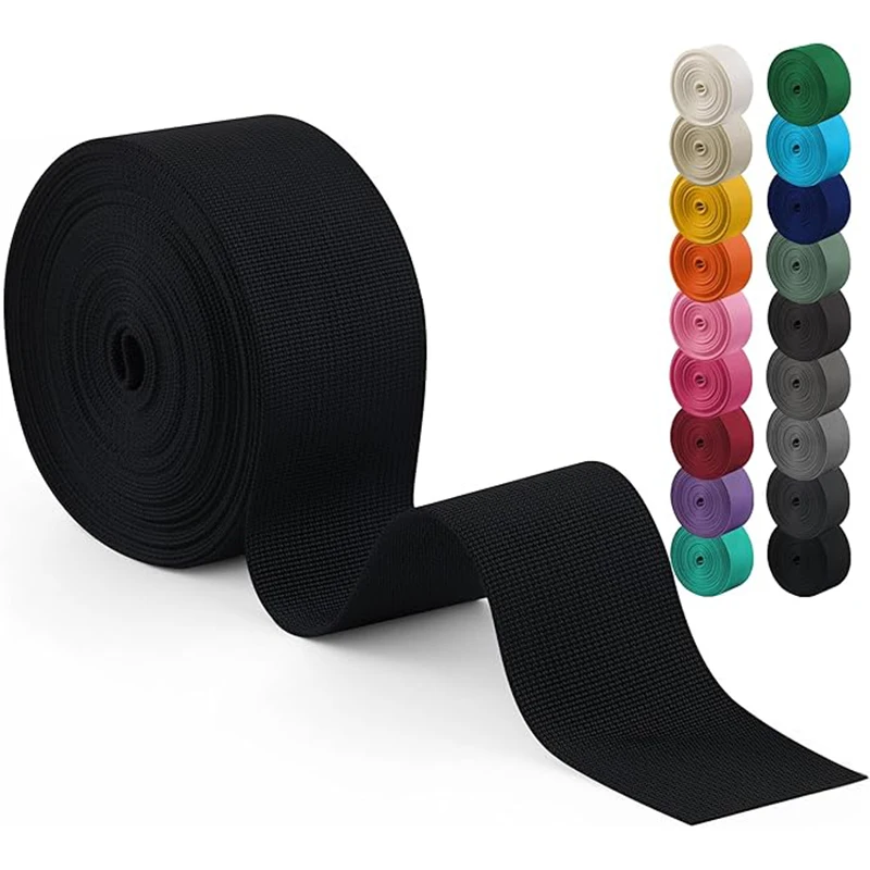 

5Meters Nylon Webbing Tape 20/25/32/38/50mm Canvas Ribbon Strap 1mm Thick Safety Belt Harnesses Fixed Band Sling String Supplies