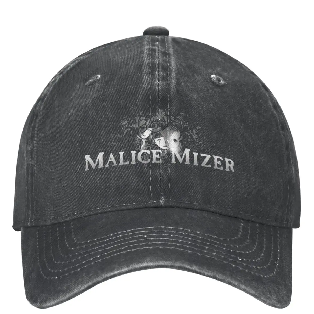 Vintage Funny Malice Mizer Rock Music Baseball Cap for Men Women Distressed Denim Washed Sun Cap Outdoor Running Golf Hats