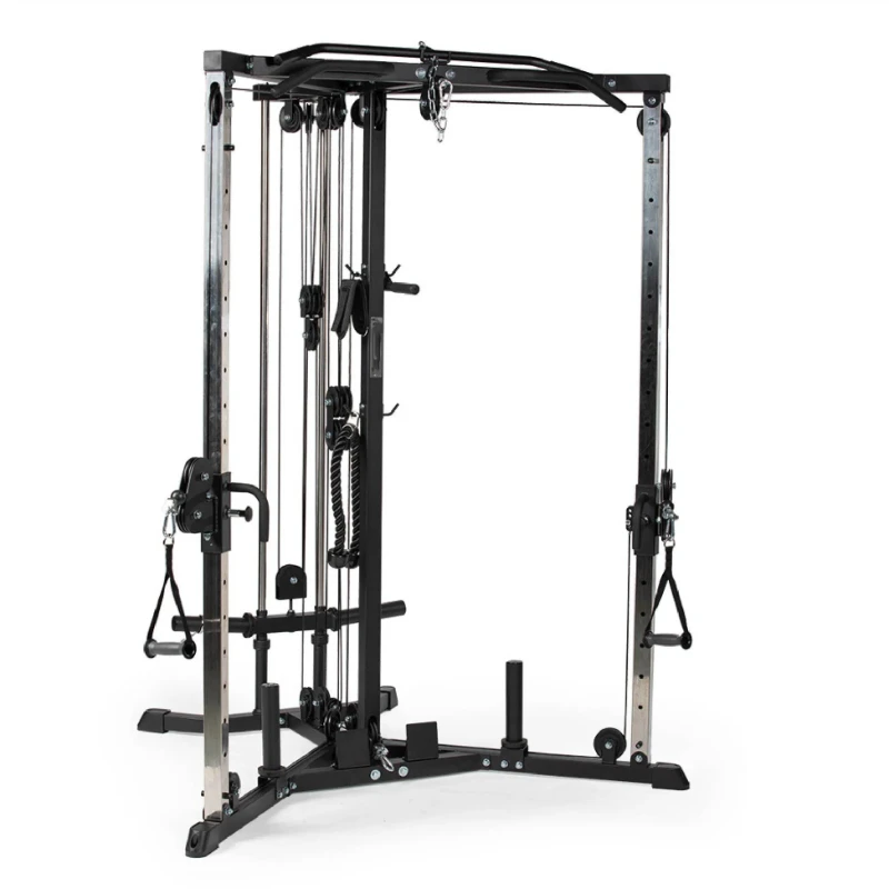 Máquina Funcional Comercial al por Mayor con Sistema de Poleas Dobles y Carga de Placas para Lat Pulldown y Remo Bajo