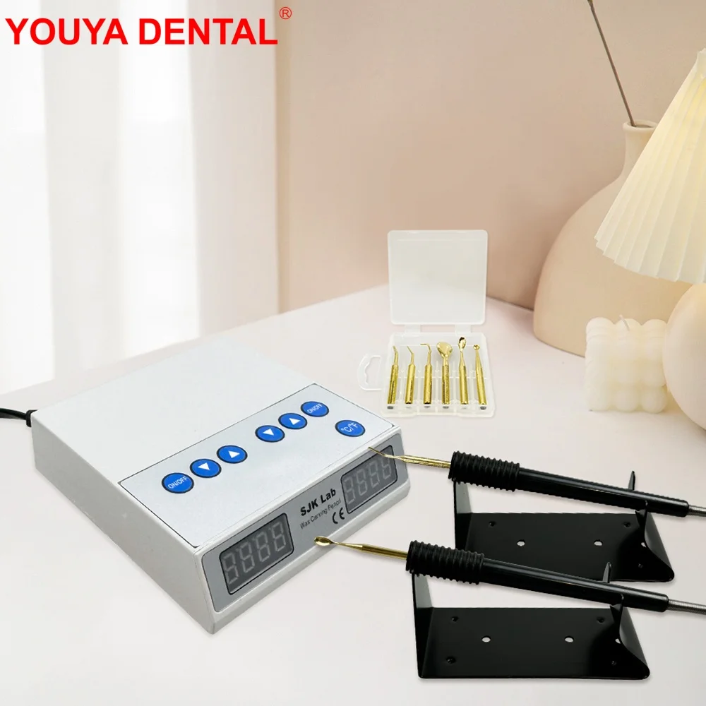 Dental Waxer Electric EU US Plug Dental Lab Electric Waxer Carving Knife With Tips Set + 2 Pencils   Dentistry Equipment Machine