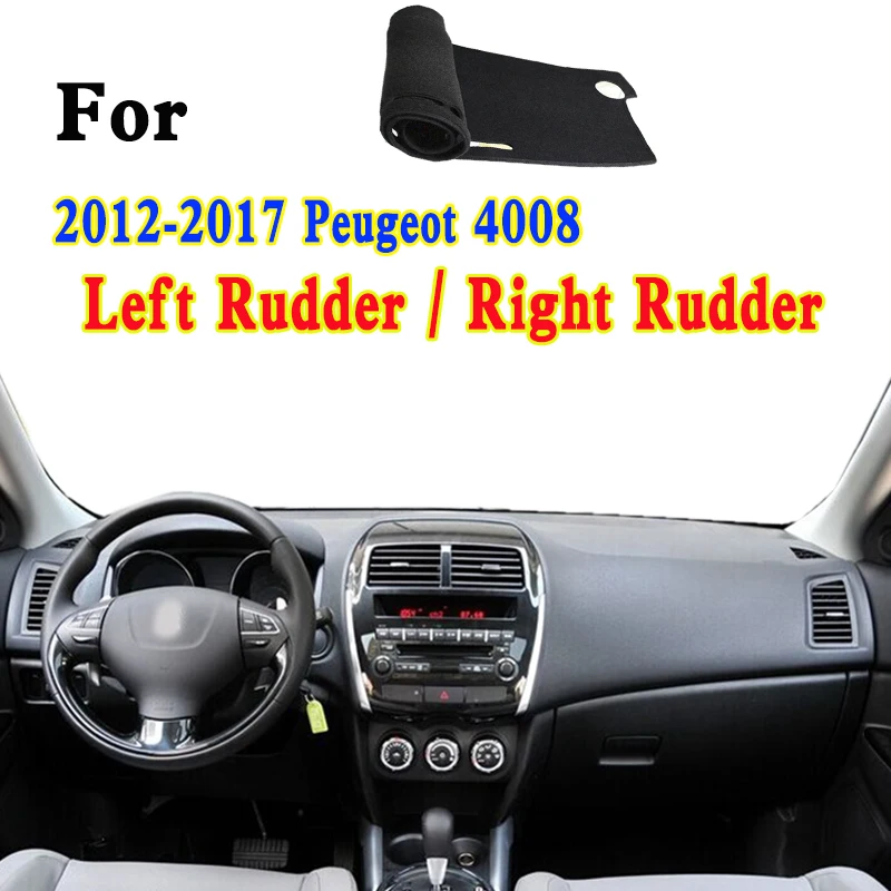 For 2012-2017 Peugeot 4008 Allure Dashmat Dashboard Cover Instrument Panel Insulation Sunscreen Protective Pad