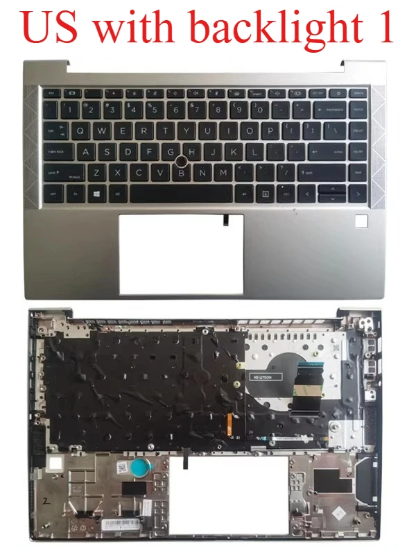 US/SP/LA/SP/FR Keyboard For Elitebook 840 845 740 745 G7 G8 Laptop Palmrest With Backlit Top Case M36312-001 M07090-001 view 3