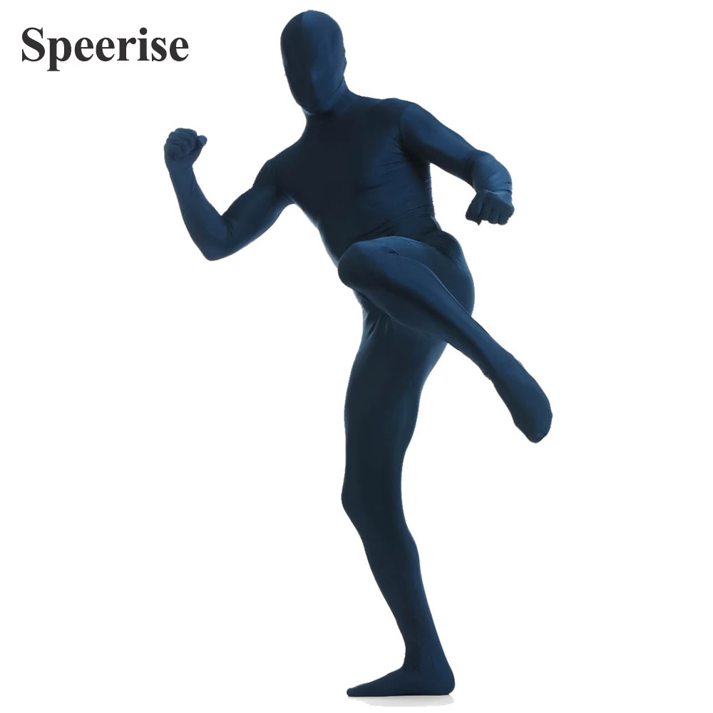 Speerise Adult Spandex Novelty Dancing Full Body Zentai Suit Men Second Skin Tights Bodysuit Catsuit Halloween Costumes Cosplay